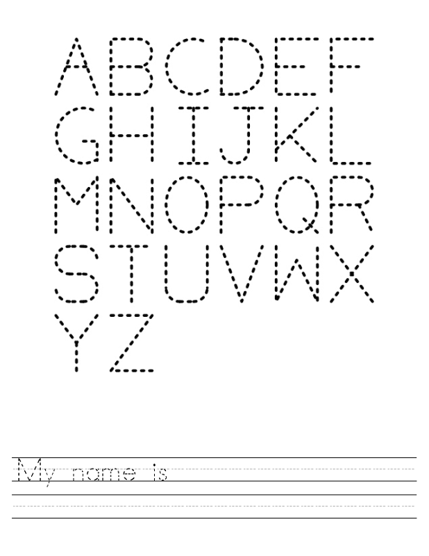 Printable Trace My Name Worksheet 36