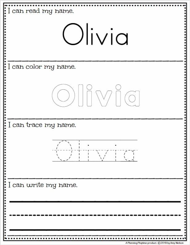 Printable Trace My Name Worksheet 41