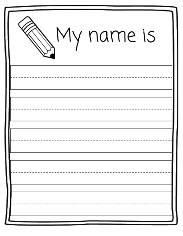 Printable Trace My Name Worksheet 54