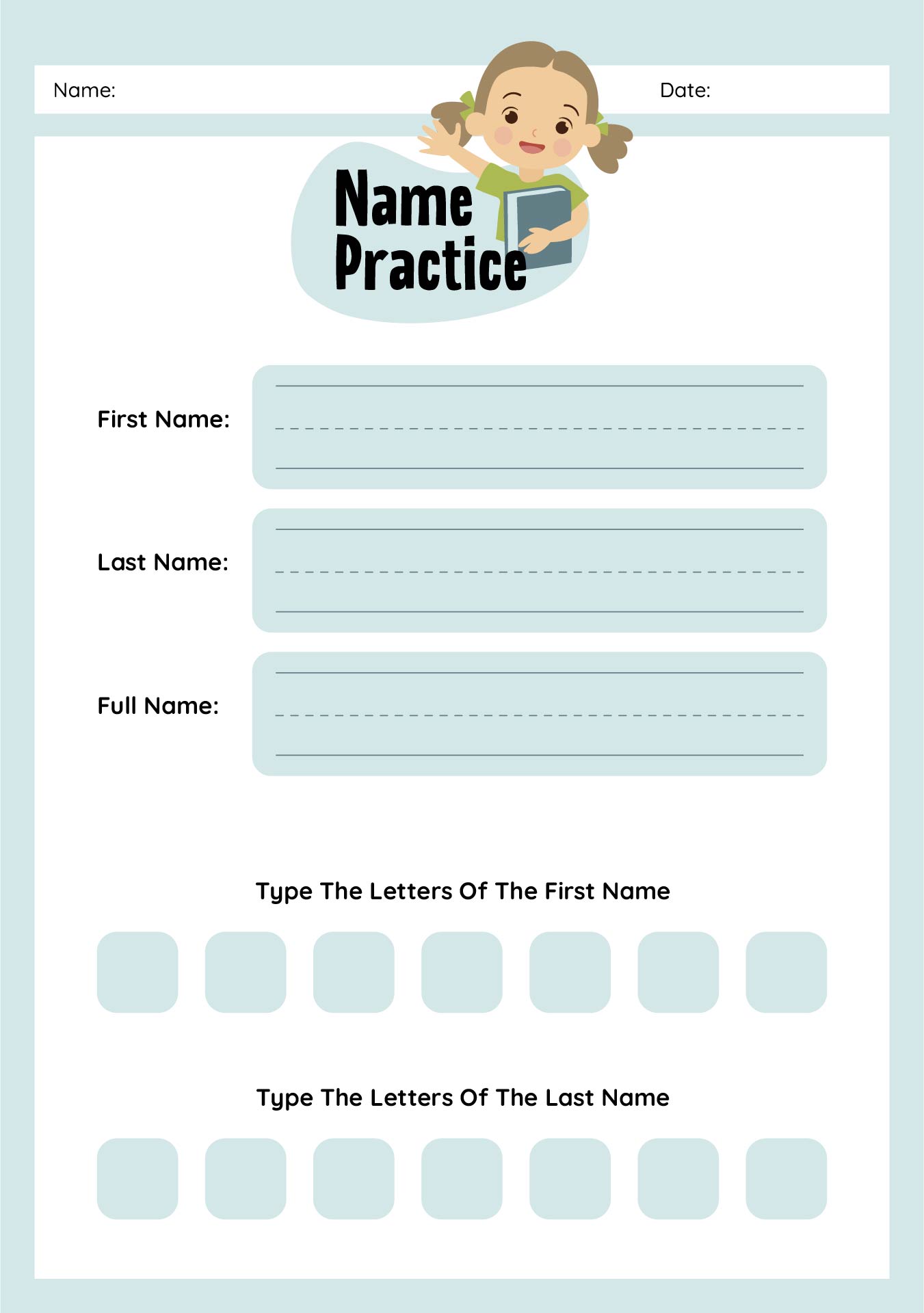 Printable Trace My Name Worksheet 60