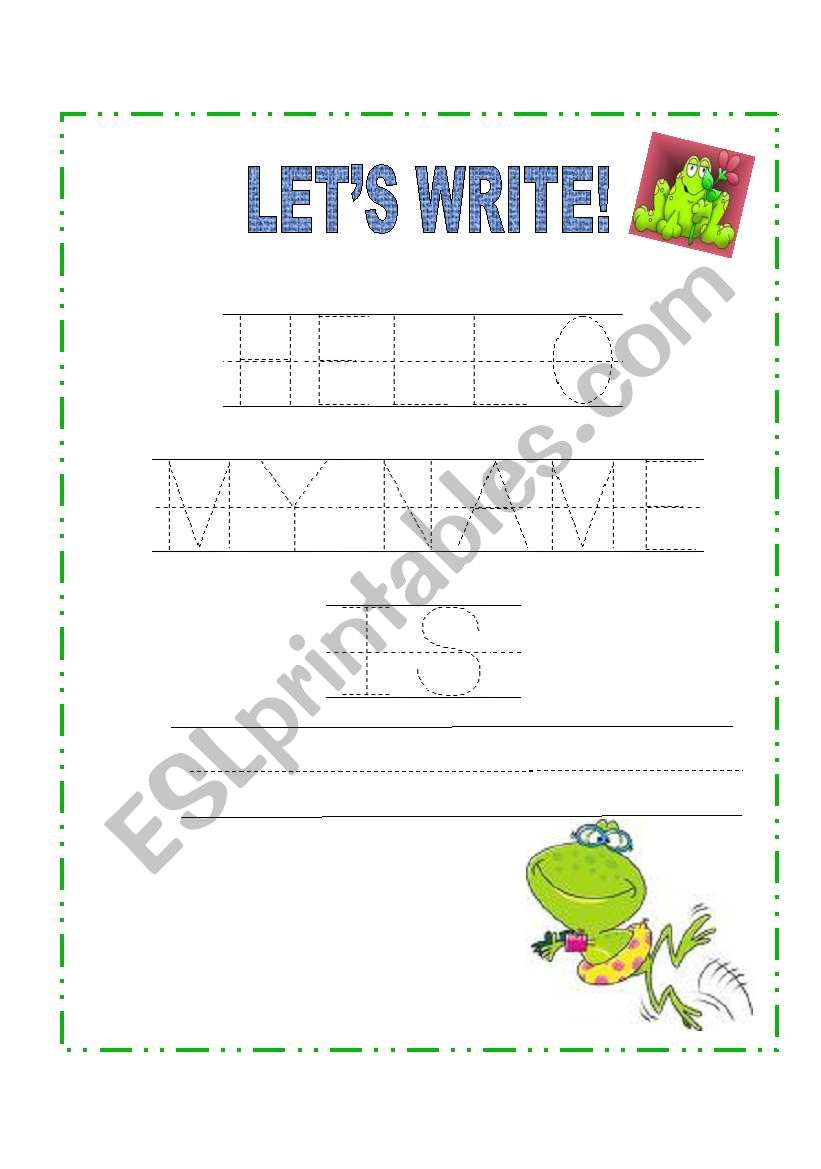 Printable Trace My Name Worksheet 65