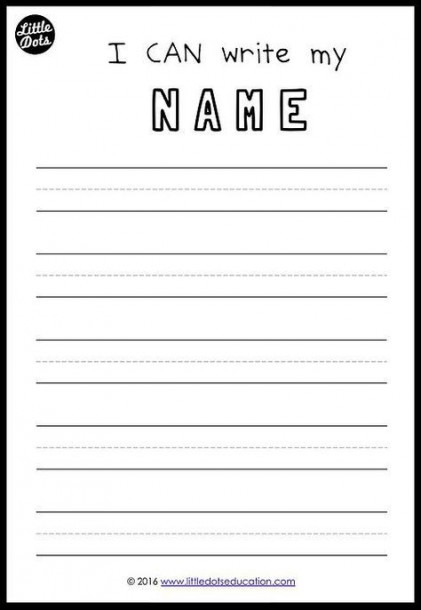 Printable Trace My Name Worksheet 66