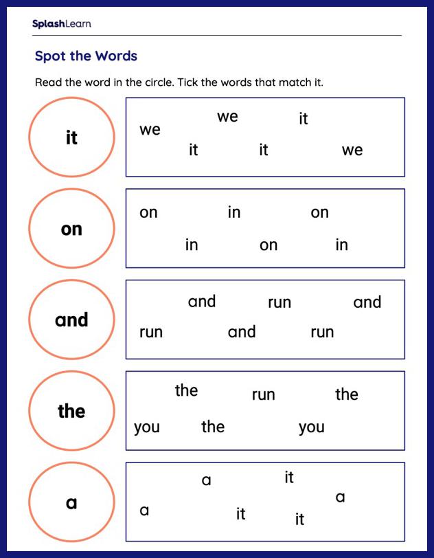 Said Sight Word Worksheet 52