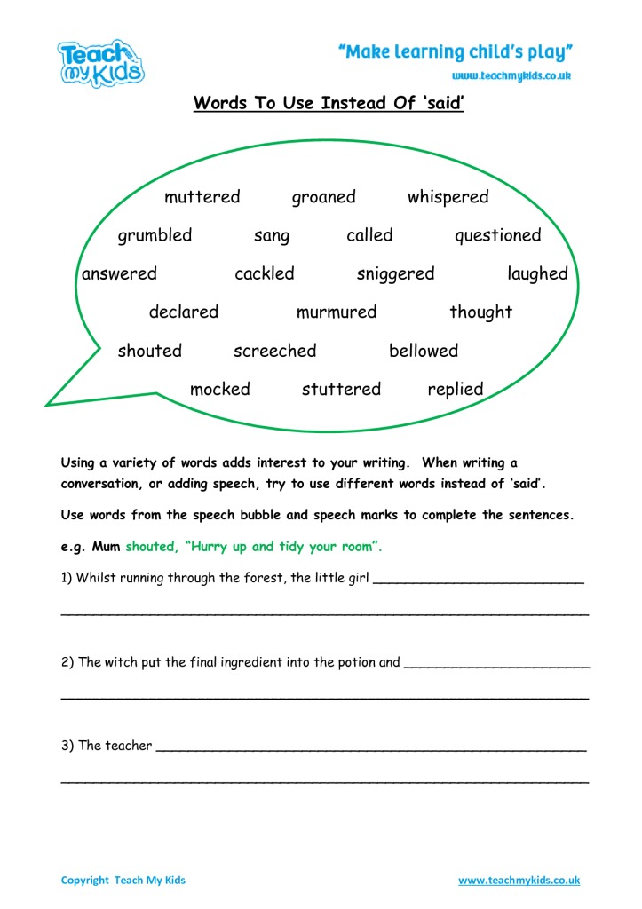 Said Sight Word Worksheet 54