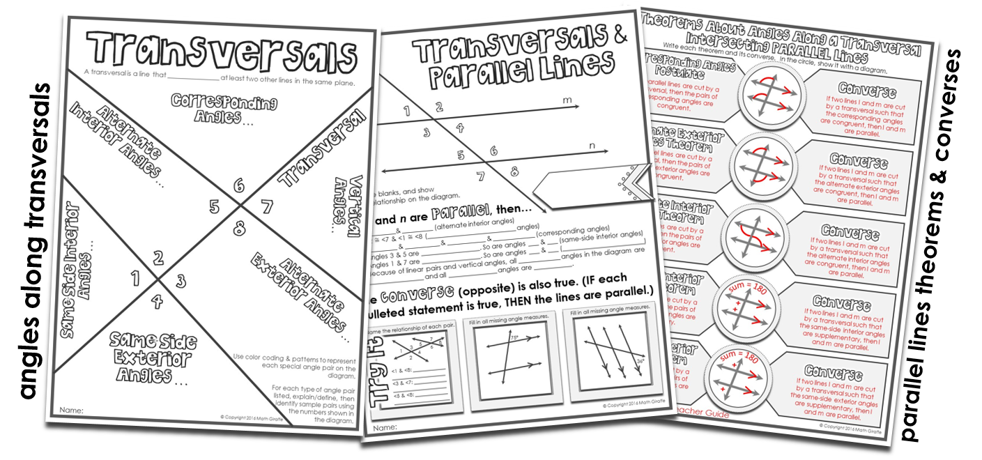 Save 50 Parallel Lines Transversal Worksheet 20