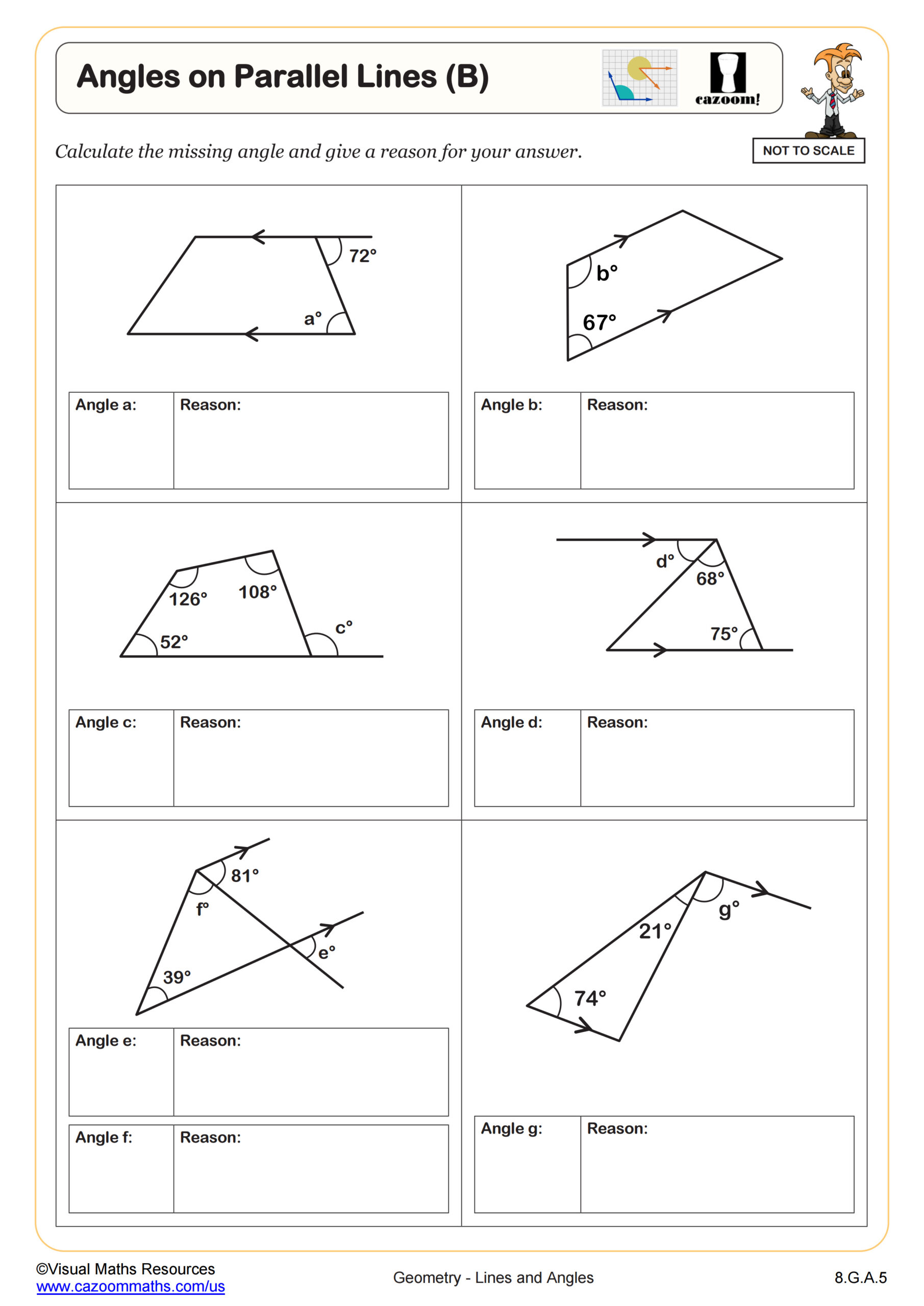 Save 50 Parallel Lines Transversal Worksheet 21