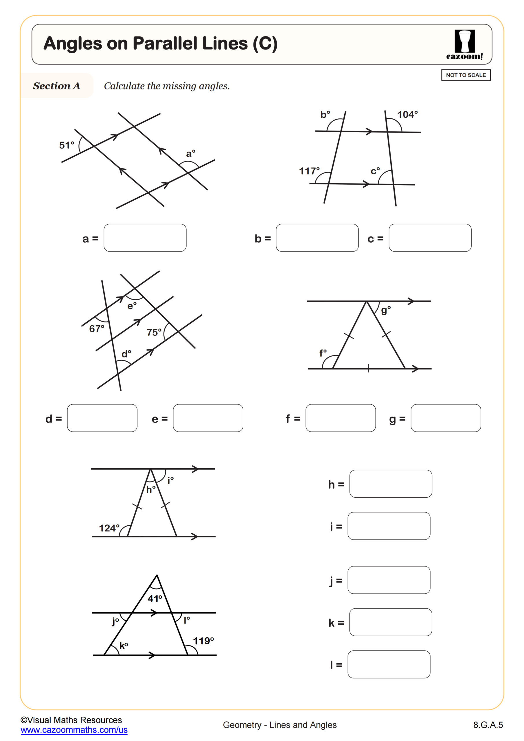 Save 50 Parallel Lines Transversal Worksheet 4