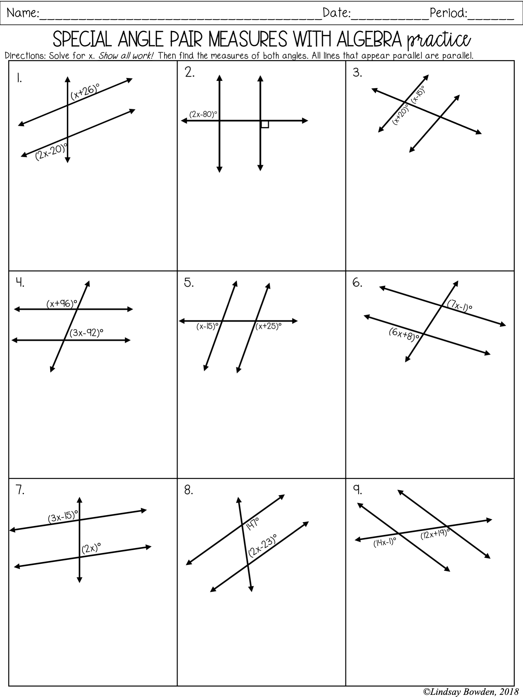 Save 50 Parallel Lines Transversal Worksheet 50