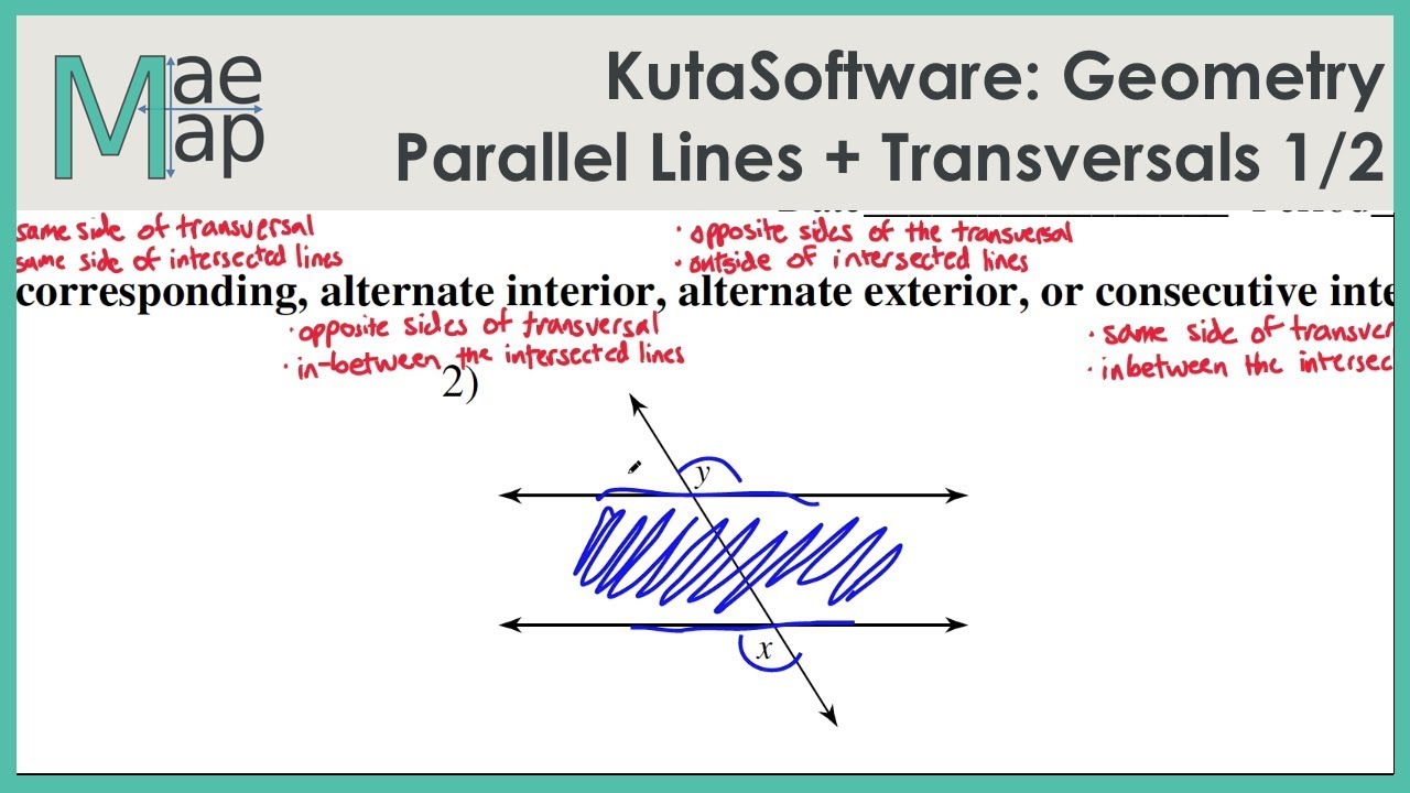 Save 50 Parallel Lines Transversal Worksheet 56