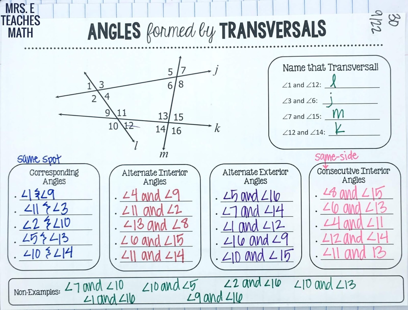 Save 50 Parallel Lines Transversal Worksheet 58