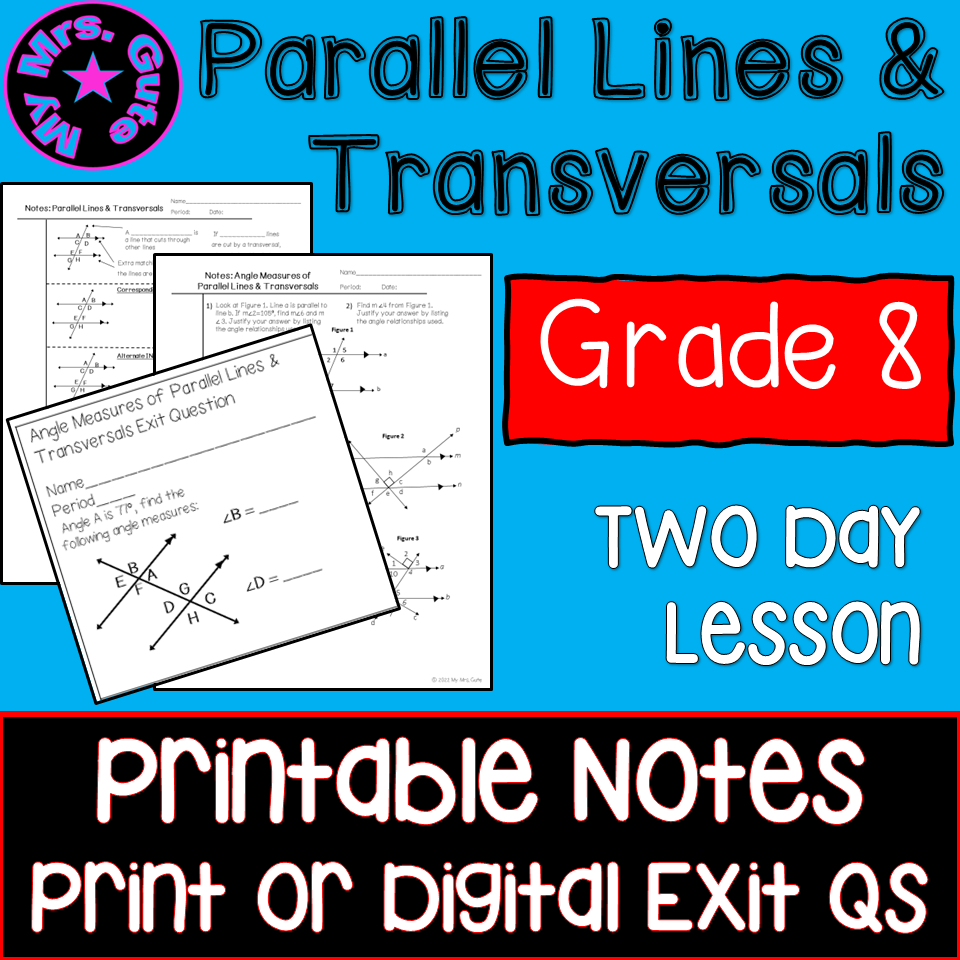 Save 50 Parallel Lines Transversal Worksheet 61