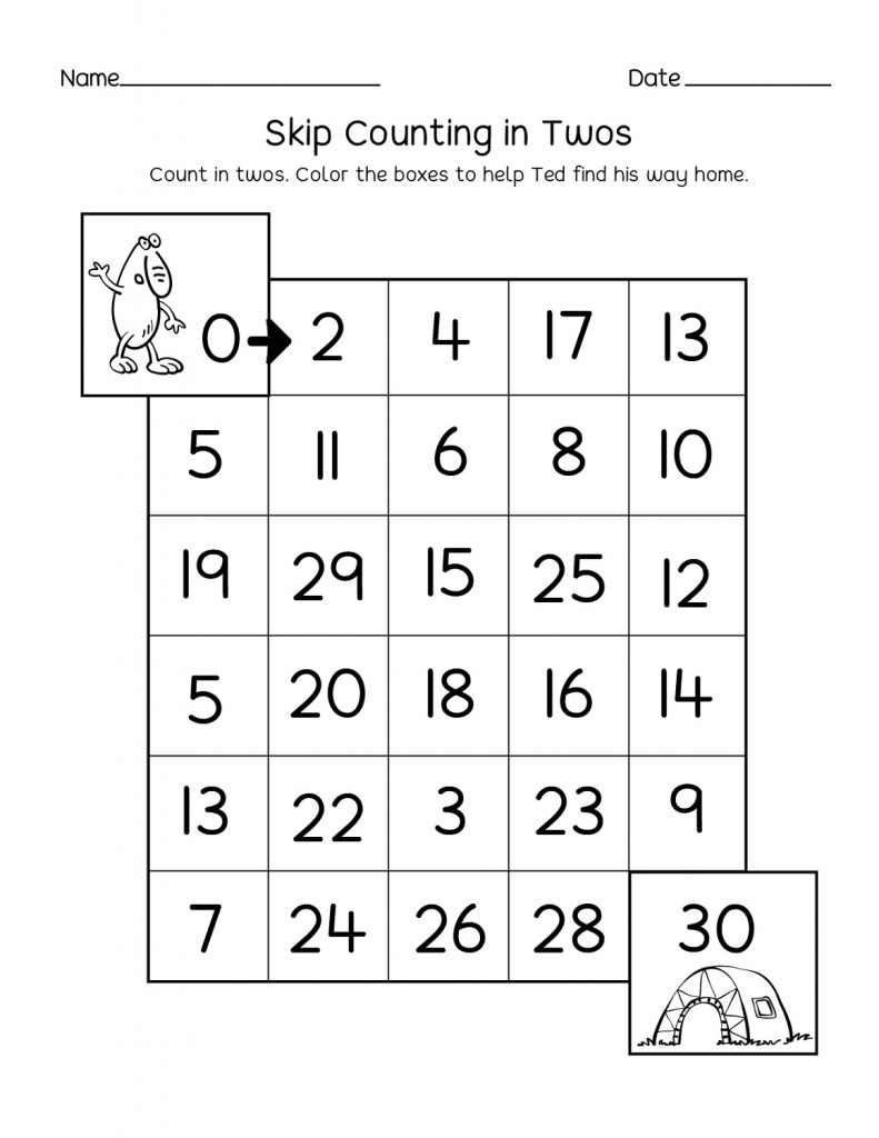 Save Count By 2S Worksheet 29