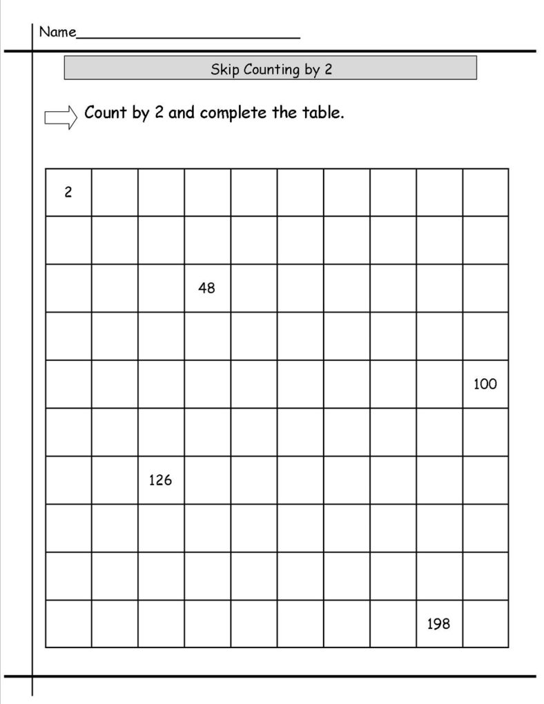 Save Count By 2S Worksheet 32