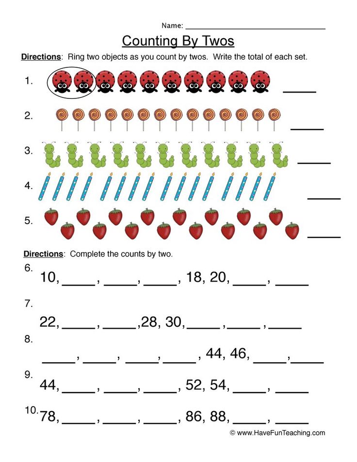 Save Count By 2S Worksheet 34