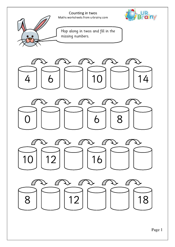 Save Count By 2S Worksheet 39