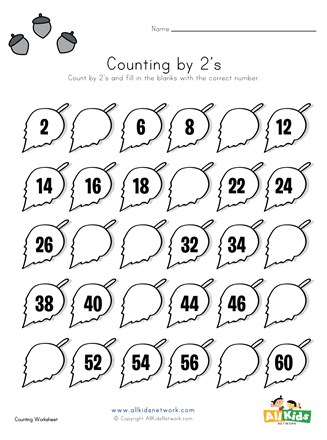 Save Count By 2S Worksheet 42