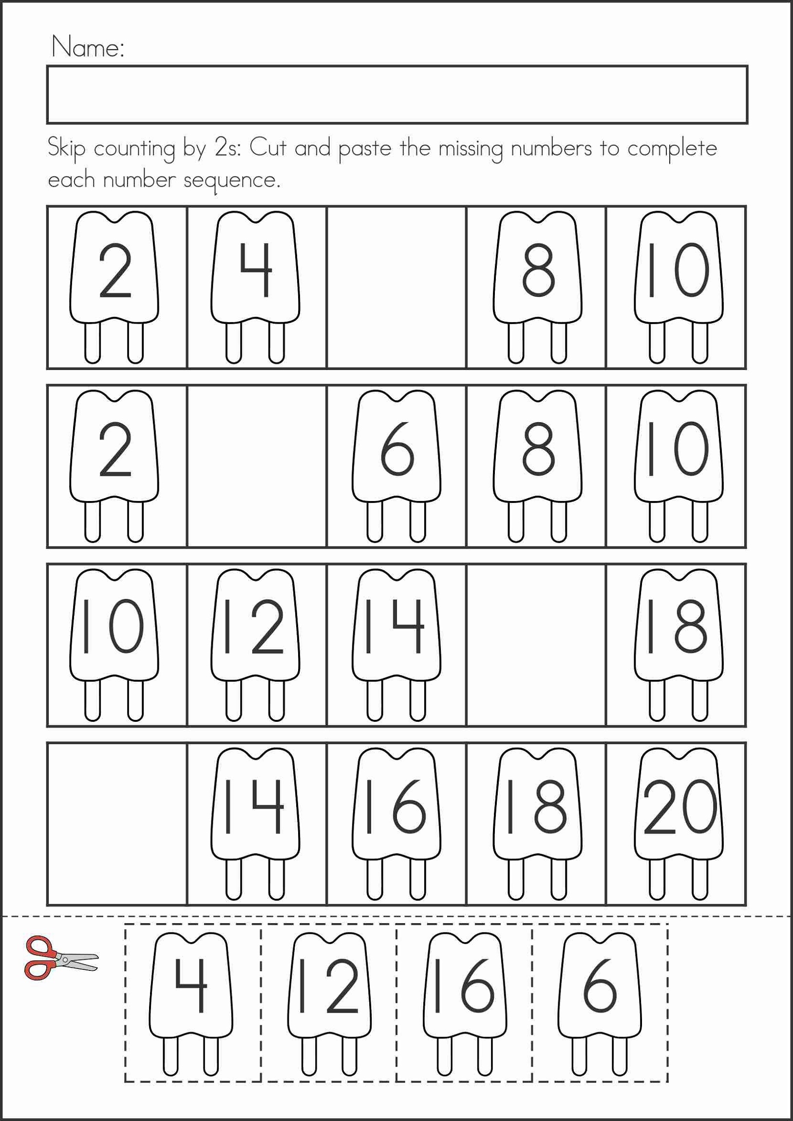 Save Count By 2S Worksheet 44