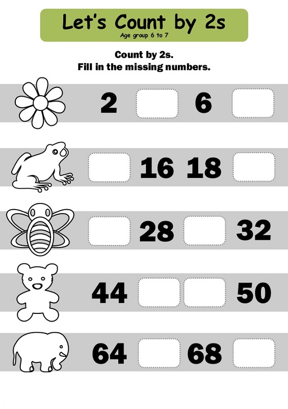 Save Count By 2S Worksheet 90