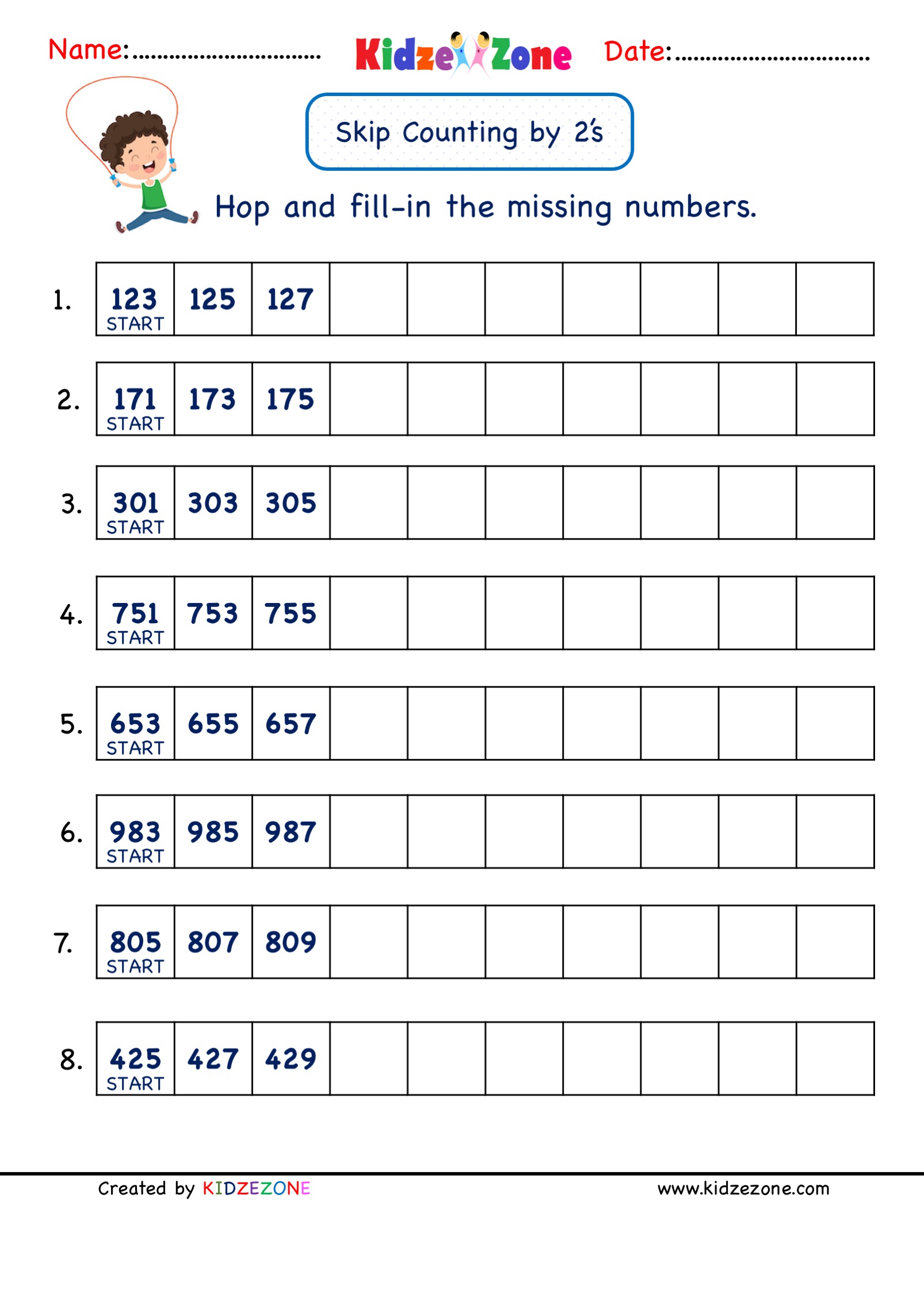 Save Count By 2S Worksheet 93