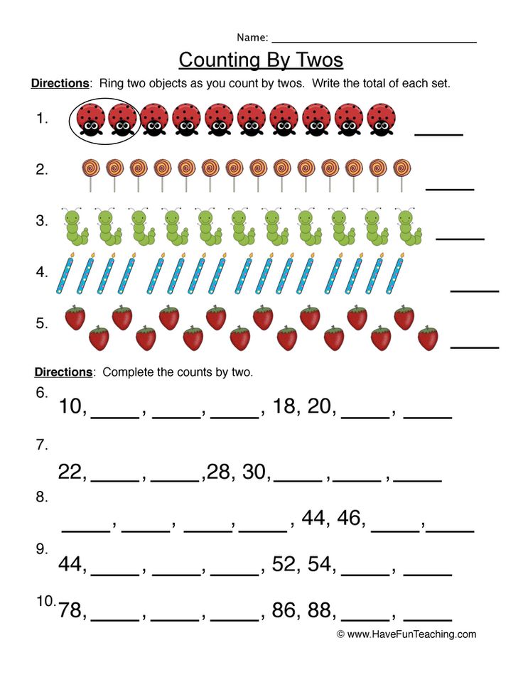 Save Count By 2S Worksheet 99