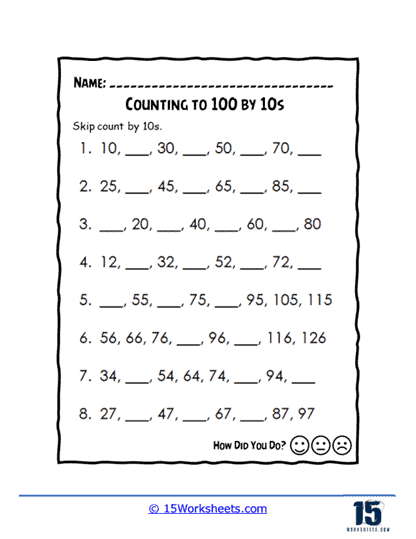 Save Count To 100 Worksheet 23