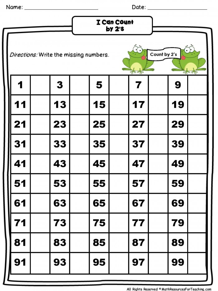 Save Count To 100 Worksheet 26