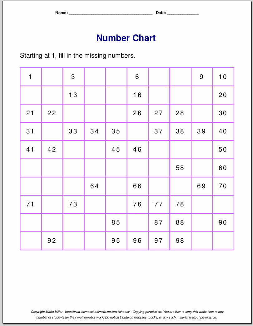 Save Count To 100 Worksheet 29