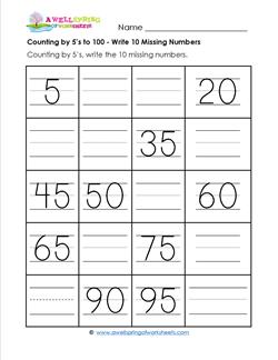 Save Count To 100 Worksheet 41