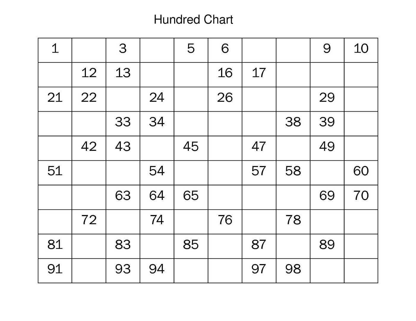 Save Count To 100 Worksheet 49