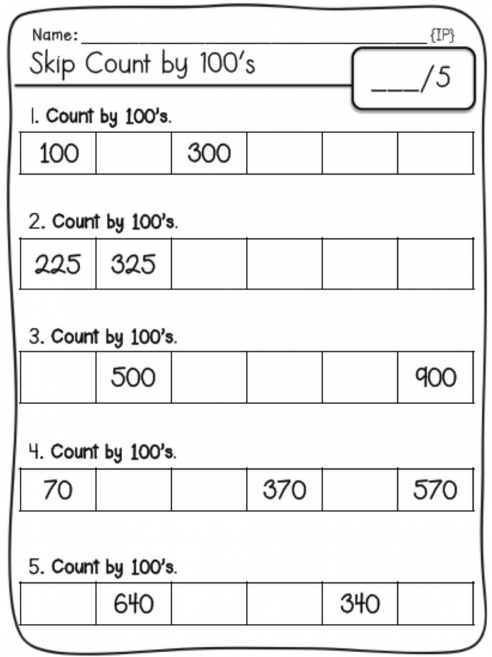 Save Count To 100 Worksheet 55