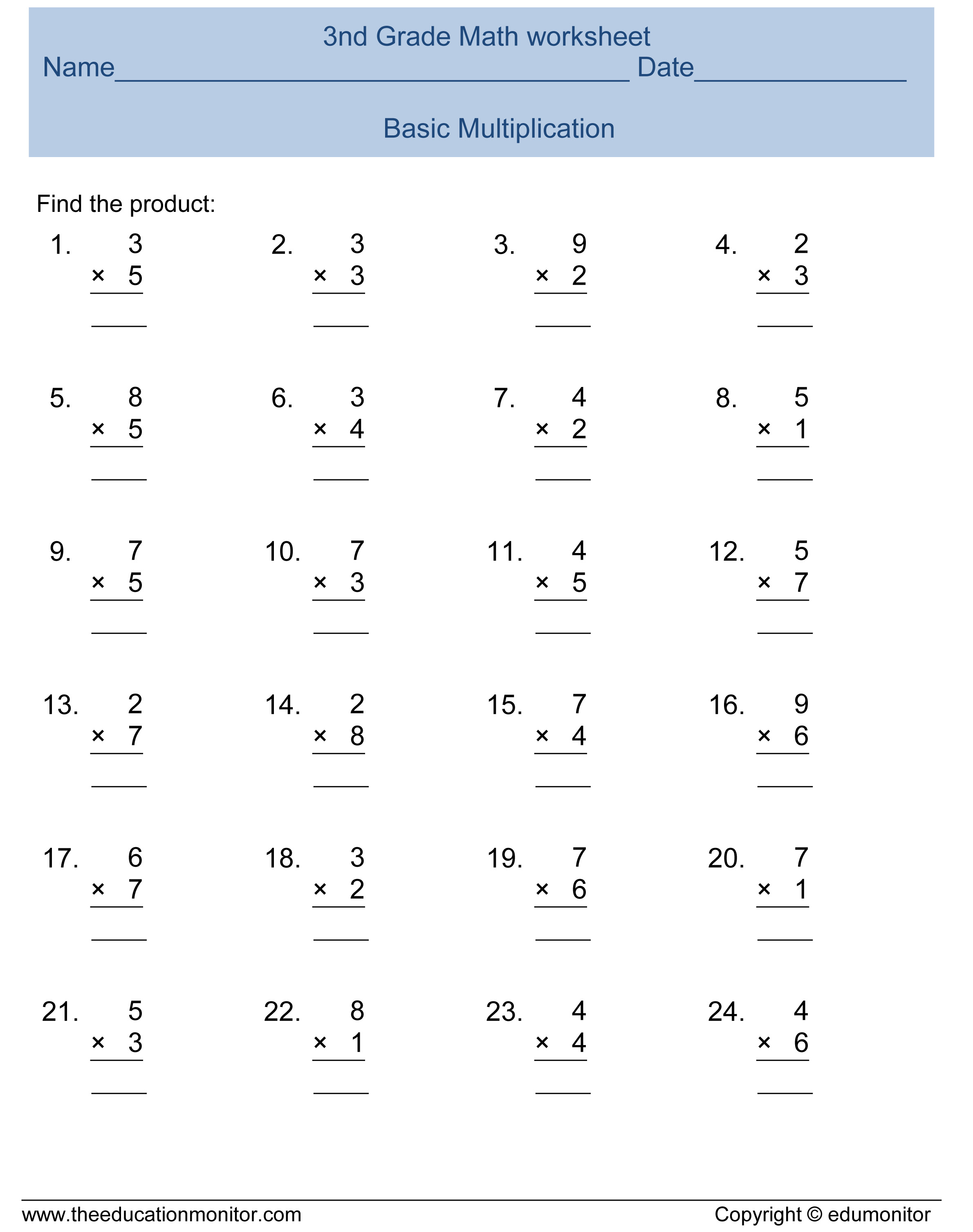 Save Math Worksheet For 3Rd Grade 2