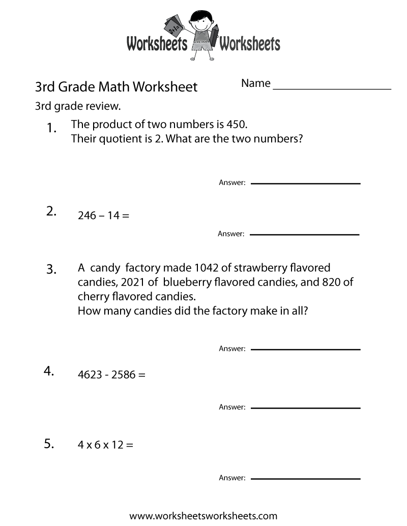 Save Math Worksheet For 3Rd Grade 59