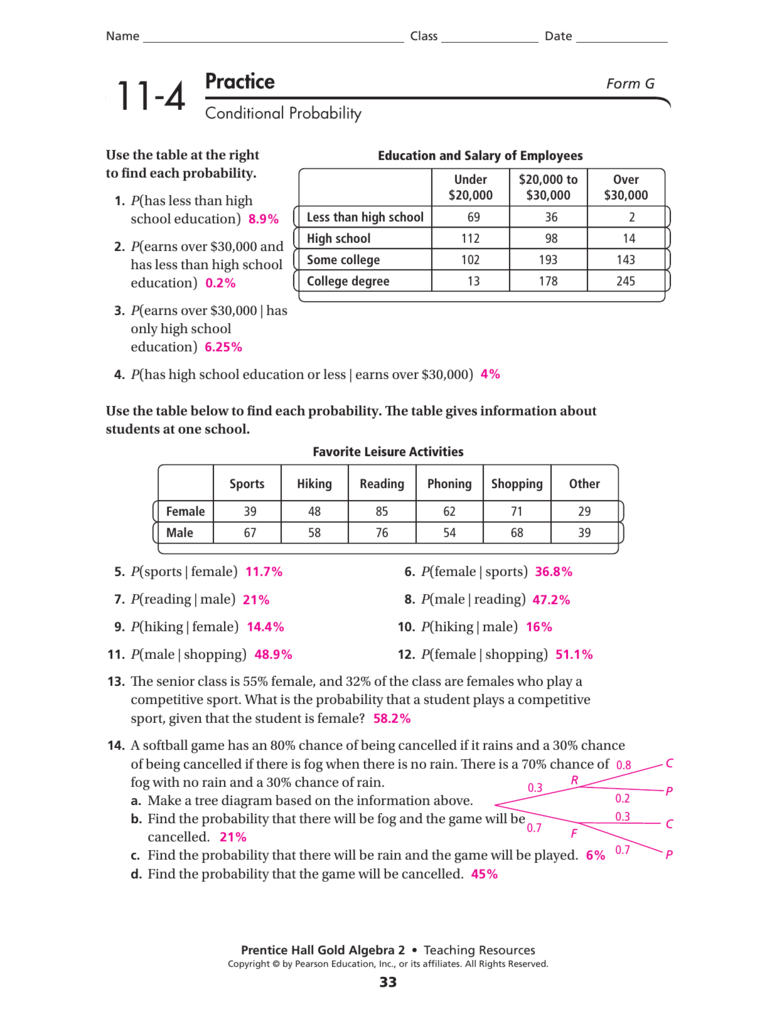 Simple Probability Worksheet Pdf 11