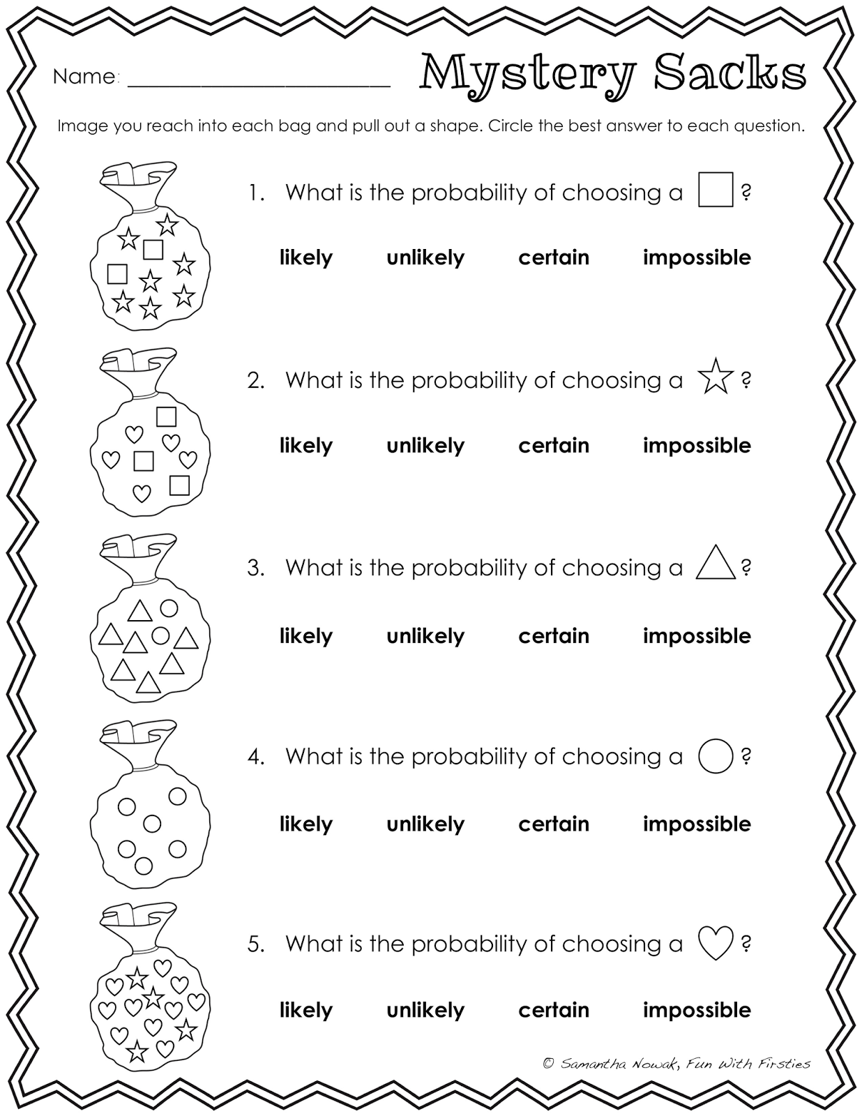 Simple Probability Worksheet Pdf 13