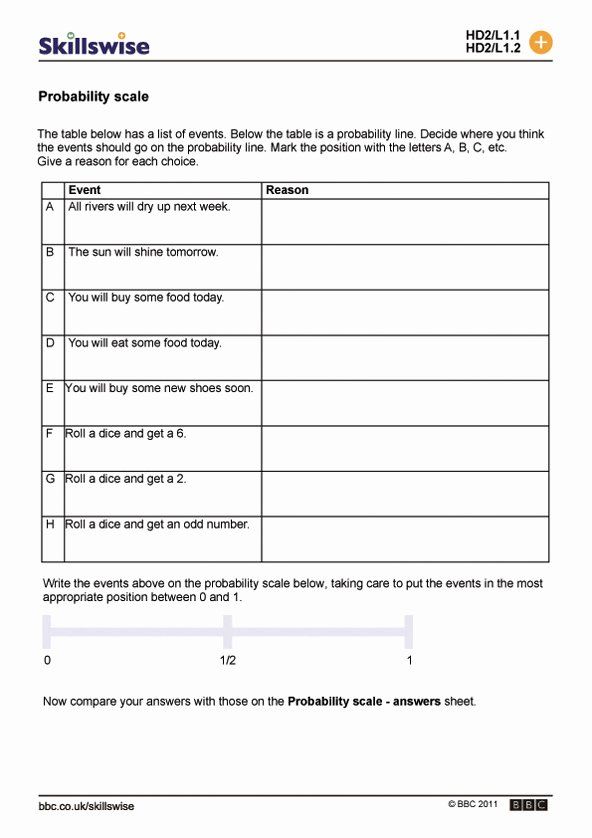 Simple Probability Worksheet Pdf 23