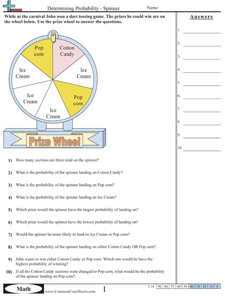 Simple Probability Worksheet Pdf 34