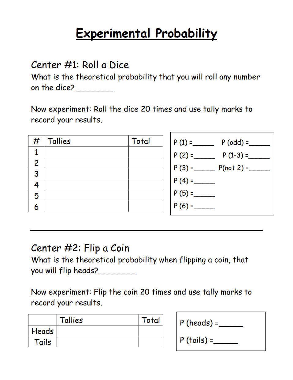 Simple Probability Worksheet Pdf 42