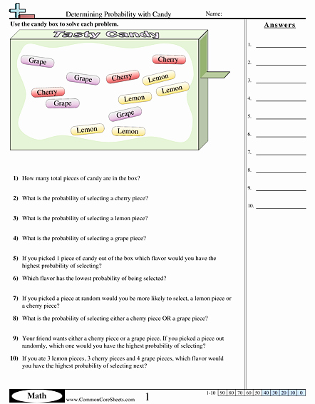 Simple Probability Worksheet Pdf 58