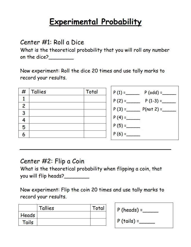 Simple Probability Worksheet Pdf 59