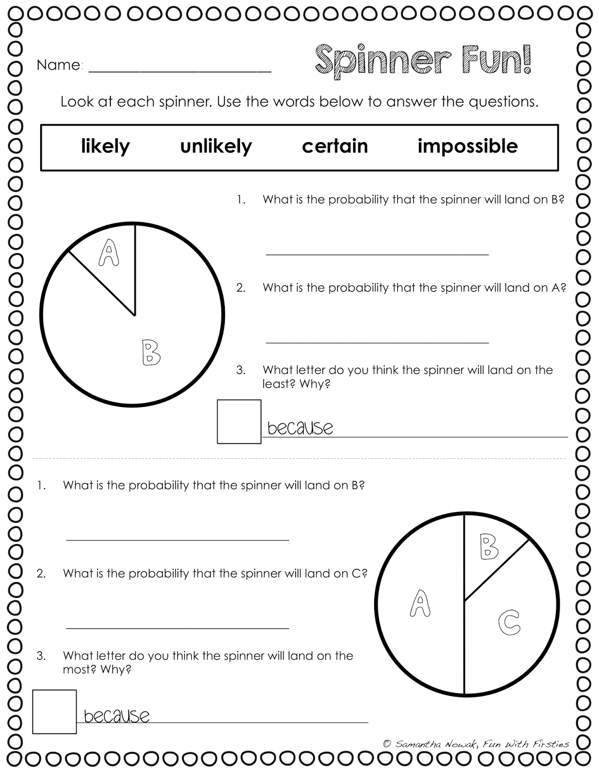 Simple Probability Worksheet Pdf 60