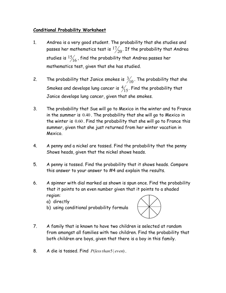 Simple Probability Worksheet Pdf 93