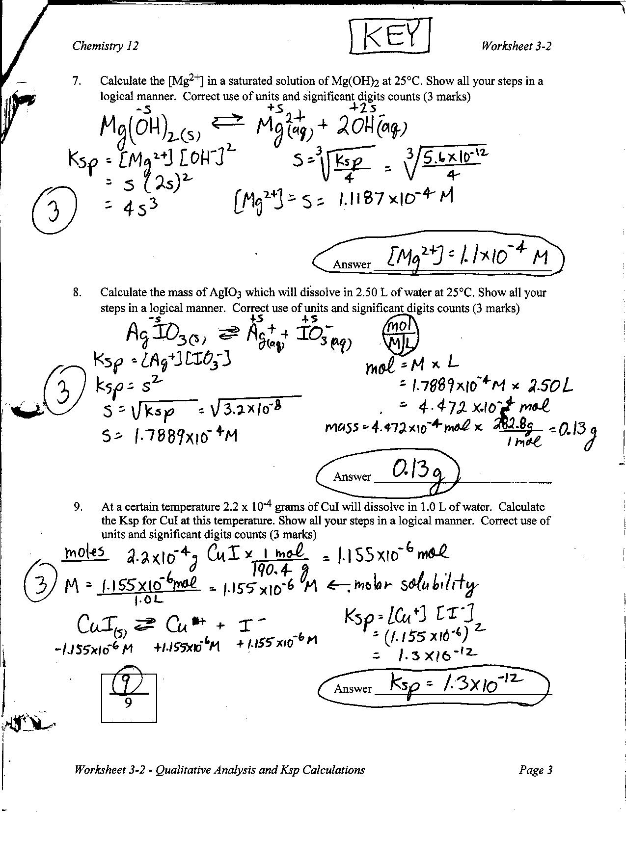 Stoichiometry Worksheet 2 Answers 4