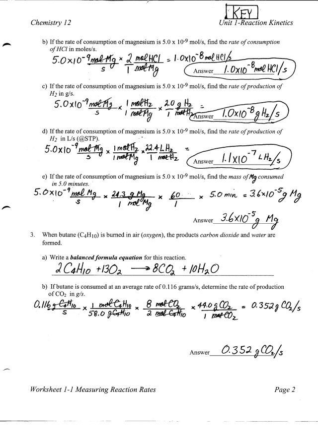 Stoichiometry Worksheet 2 Answers 44