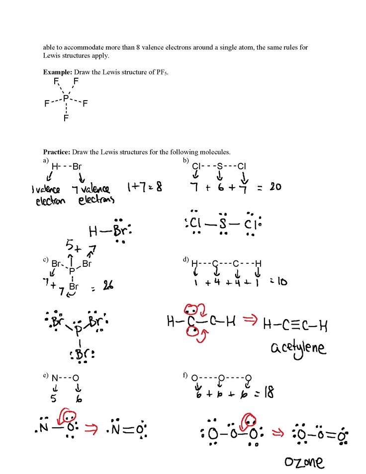 Vsepr Worksheet With Answers 42