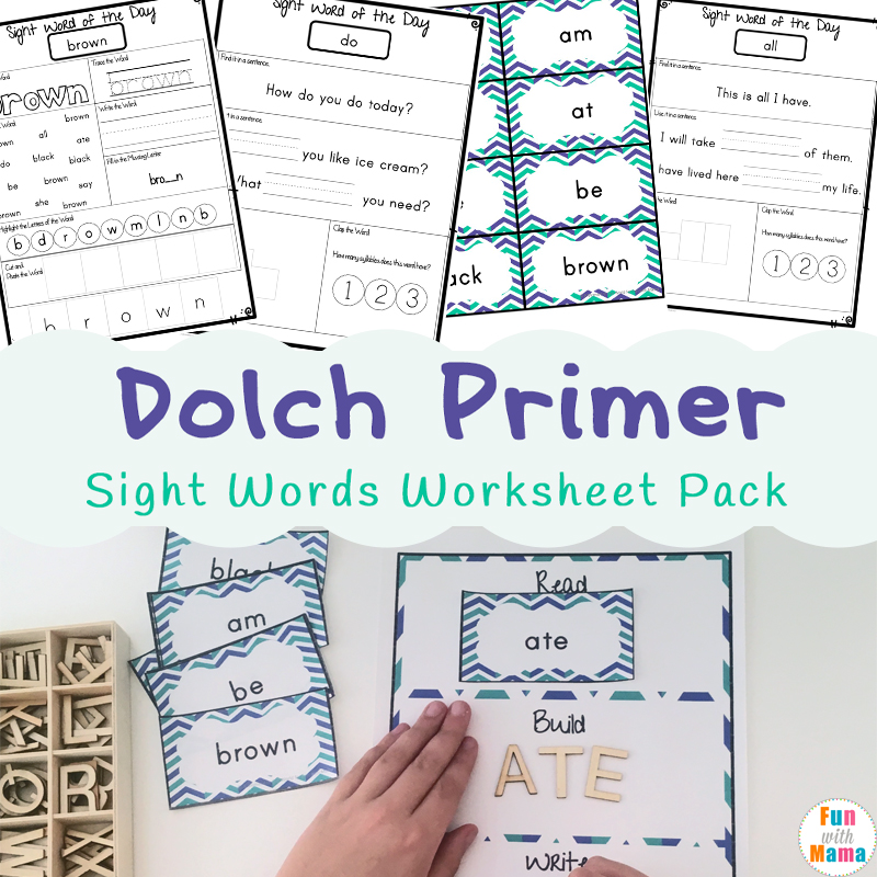 31 As Sight Word Worksheets 15