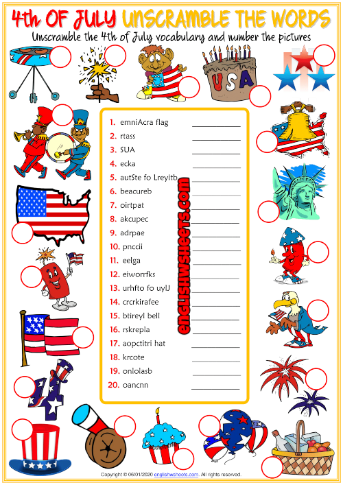 32 Fourth Of July Worksheets 31