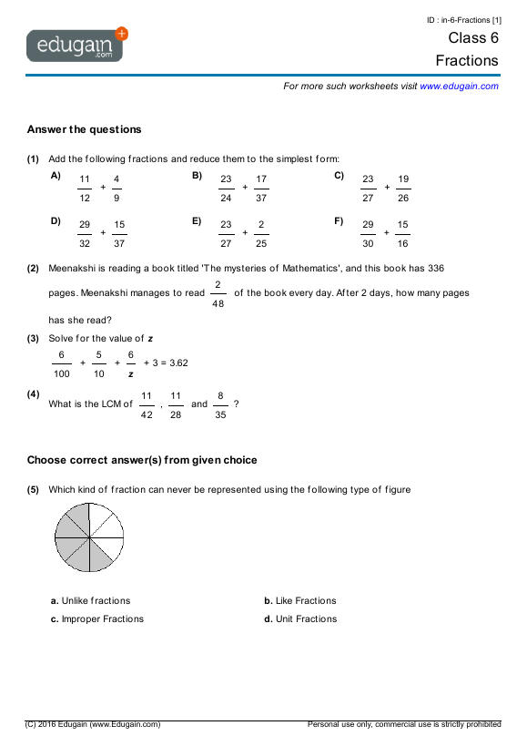 32 Fraction Worksheets 6Th Grade 19