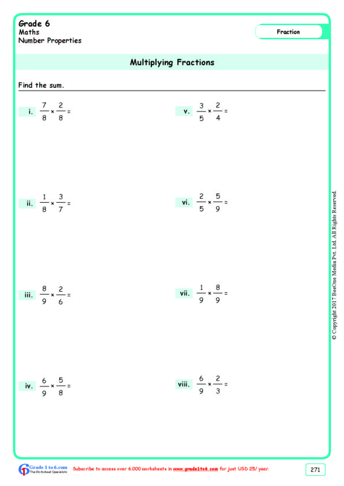 32 Fraction Worksheets 6Th Grade 29