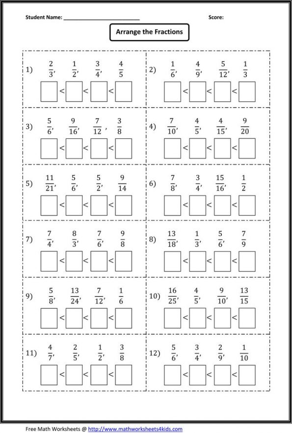 32 Fraction Worksheets 6Th Grade 35