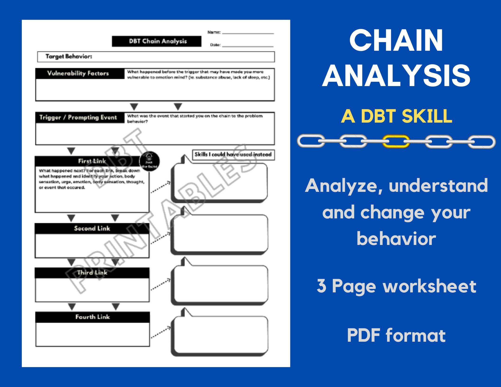 36 Behavioral Chain Analysis Worksheet 44